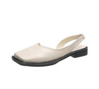 Cocila Scarpe Chiuse Estive Donna Estivi Da Con Punta Quadrata Chiusa Tacco Elastico Comodi Fondo Piatto Indossare Allesterno Sandali Casual Ma Lizhen Zeppa Donna Estiva Comode Ginnastica