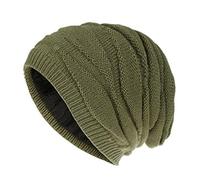 Cocila Sci A Maglia Cappelli Caldi Unisex Fashion Hat Keep Winter Cotton Plush Baseball Caps Cappello Invernale Visiera (Army Green One Size) Cappellino Neonato Estivo con Foulard per Capelli