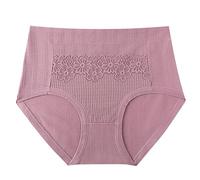 Cocila Slip Donna Mutande Cotone A Vita Media Culotte Supporto per Pancia E in Pizzo Donne Gravidanza Precoce Giorni della Settimana (Purple, XXXL) Capodanno Perizoma Rosse Sexy Alta Rosso con