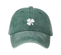 Cocila St. Pa Trick's Day Hat Green Baseball cap Sha Mrock Embroidered for Man Women Funny Berretto Ufficiale (Green One Size) Passamontagna Invernale Uomo Cuffia in Cotone Uomo Cappello Verde