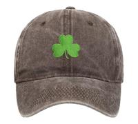 Cocila St. Pa Trick's Day Hat Green Baseball cap Sha Mrock Embroidered for Man Women Funny No Idea (Coffee One Size) Il Cappello del Nonno Cappello Uomo Estivo Blu Cuffia da Notte Donna