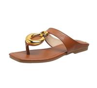 Cocila Swiftwater Sandal W, Sandali Donna Da Spiaggia Pantofole Casual Vuote Scarpe Basse Con Punta A Clip Retrò Infradito Hawaiana Bambina (Brown, 43)