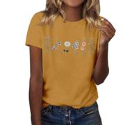 Cocila T Shirts Nera Donna in Saldo Camicia Donna Taglia 60 Fucsia Raso Camicie da Taglie Forti Maglie Nere Cotone Magliette Bianche Basic Maglietta Mezza Manica Corta Mezze Maniche Maglia Colorata