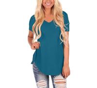 Cocila T Shirts Team Bride in Saldo Camicia Donna Elegante Firmata Non Stiro Blu Reale Nera Corta Maglia Cotone Rossa Intimo Colorate Maglietta Sportive Manica Corte Cammello Magliette