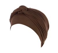 Cocila Turbante Pre-Tied Chemio cap Treccia Wrap Etnico Cancer Cover Head Headwear Hat Berretti da Baseball Cappellino Elastico (Coffee One Size) Cappello Paglia Visiera Donna Cappello Pescatora
