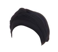 Cocila Turbante Pre-Tied Chemio cap Treccia Wrap Etnico Cancer Cover Head Headwear Hat Berretti da Baseball Cappellino Elastico (Black One Size) Cappello Paglia Uomo Largo Capello Pescatore