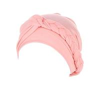 Cocila Turbante Pre-Tied Chemio cap Treccia Wrap Etnico Cancer Cover Head Headwear Hat Berretti da Baseball Cappellino Elastico (Pink One Size) Cappello con Visiera Parasole Donna Cappello