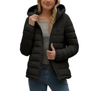 Cocila Una Nuova Giacca Imbottita In Cotone Leggera E Casual Da Strada Per L'autunno L'inverno Piumino Taglie Forti Leggero (Black M) Giacca 100 Grammi Donna Giubbini Autunnali Donna Lunga