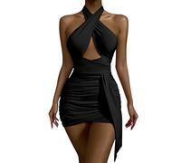 Cocila Vestito Donna Taglie Forti Elegante Vestiti Cotone Lino Donna Vestito Elegante Morbido Donna Curvy Abiti Estivi Donna Sexy Completi Premaman Eleganti Abito Cerimonia Donna Casual