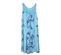 Cocila Vestito Leggero Taglie Forti Vestito Stile Impero Donna Invernale Vestito Donna con Volant Vestito Lungo Stampa Floreale Tubini Donna Eleganti Offerte Natale Lampo (BU1, XXXXXL)