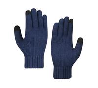 Cocila Winter Warm Gloves For Women Upgraded Touchscreen Knit With Soft Fleece For Cold Weather Guanti E Manopole Da Uomo (Navy One Size)