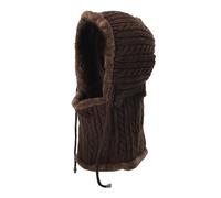 Cocila Women Winter Thermal Lined Hat Elastic Plush Thicken Knitted Cycling with Ear Warmer Windproof Baseball Ski cap for Outdoor Cappellini A 3 00 (Coffee One Size) Cappello con Visiera Donna