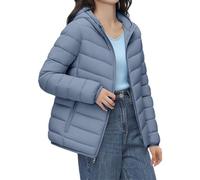 Cocila Women's Casual Feather Lightweight 90 Down Jacket Can Be Stored Solid Color with Storage Bag for Winter Giubbotti Neve (Navy S) Piumino Primaverili Donna Gilet Donna Invernale Giubbotto