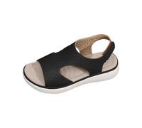 Cocila Woven Strappy Slingback Sandalidonna Sandali Estivi Da Donna, Nuovi, Leggeri, Casual, Comodi, Con Punta E Tacco A Spillo Alla (Black, 37) Neri Donna Bassi Spiaggia Zeppa Estiva 35 42