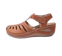 Cocila Zeppe Donna Da Estivi Retrò Con Zeppa Punta Chiusa Suola Spessa Sandali Leggeri Casual Spiaggia Per Le Vacanze Scarpe Chiuse Estive Donna Mocassini Scarpe Basse Anatomici Anziani Confort