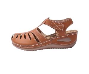 Cocila Zeppe Donna Da Estivi Retrò Con Zeppa Punta Chiusa Suola Spessa Sandali Leggeri Casual Spiaggia Per Le Vacanze Scarpe Chiuse Estive Donna Mocassini Scarpe Basse Anatomici Anziani Confort