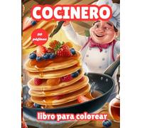 cocinero libro para colorear: 50 páginas para colorear con muchos tipos de adorables cocinas para aliviar el estrés y entretenerse.