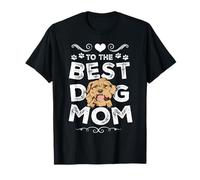 Cockapoo Best Dog Mom Dogs Lovers Funny Mothers Day Maglietta
