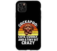 Cockapoo carino coccoloso e un po 'pazzo Cockapoo Custodia per iPhone 11 Pro Max