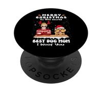 Cockapoo Christmas To The World Best Dog Mom Funny Xmas PopSockets PopGrip Adesivo