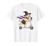 Cockapoo Scooter Witch Halloween Bambini Uomo Donna Maglietta