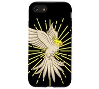 Cockatiel con aureola carino uccello angelo animale domestico pappagallo Custodia per iPhone SE (2020) / 7 / 8