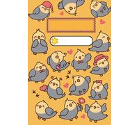 Cockatiel Glow: Orange Pastel Notebook for Journaling, Lists, and Whimsical Notes: Cute Kawaii Cockatiel Journal with Matte Softcover and 120 Lined ... Artists, Bird Fans, and Daily Planning