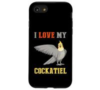Cockatiel, idea divertente per i proprietari di pappagalli calopsitte. Custodia per iPhone SE (2020) / 7/8