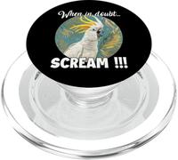 Cockatoo Meme T, divertente pappagallo urlante per i PopSockets PopGrip per MagSafe