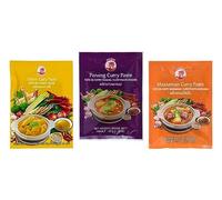 CockBrand 3 diverse paste di curry per g (Panang, Matsaman, giallo)