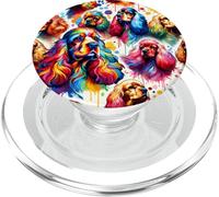 Cocker Spaniel americano amante dei cani Pop Art colorato PopSockets PopGrip per MagSafe