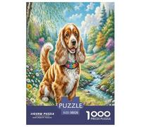 Cocker Spaniel Americano Jigsaw Puzzle Impossible 1000 Pezzi Decorazione Per La Casa. Rilassamento E Intelligence Per Adulti E Ragazzi Da 14 Anni 38x26cm/1000pcs
