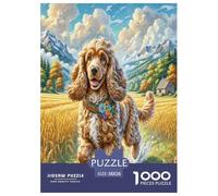 Cocker Spaniel Americano Puzzle Impossibili 1000Pcs Decorazione Per La Casa. Rilassamento E Intelligence Per Adulti E Ragazzi Da 14 Anni 38x26cm/1000pcs