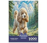 Cocker Spaniel Americano Puzzle Impossible 1000Pcs Decorazione Per La Casa. Rilassamento E Intelligence Per Adulti E Ragazzi Da 14 Anni 70x50cm/1000pcs