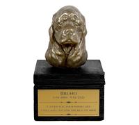 Cocker Spaniel americano urne sulla scatola nera Art-Dog