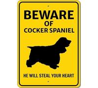Cocker Spaniel attenzione ti ruberà il cuore! Cartello K9