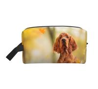 Cocker Spaniel Autumn Park Brown Spaniel Dogs, organizer per cosmetici di grande capacità, borsa da viaggio per il trucco da donna