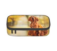 Cocker Spaniel Autunno Park Brown Spaniel Cani, Astuccio per matite, Astuccio per matite Astuccio per penne a matita di grande capacità Borsa per cosmetici