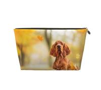 Cocker Spaniel Autunno Park Brown Spaniel Cani, Borsa per il trucco Borsa per cosmetici Borsa da toilette da viaggio portatile Borsa da toilette