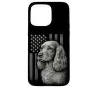 Cocker Spaniel Bandiera Americana 4 luglio Patriotic Dog Love Custodia per iPhone 15 Pro Max
