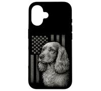 Cocker Spaniel Bandiera Americana 4 luglio Patriotic Dog Love Custodia per iPhone 16