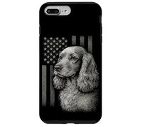 Cocker Spaniel Bandiera Americana 4 luglio Patriotic Dog Love Custodia per iPhone 7 Plus/8 Plus
