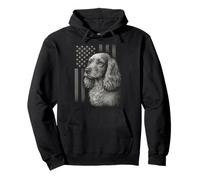Cocker Spaniel Bandiera Americana 4 luglio Patriotic Dog Love Felpa con Cappuccio
