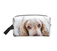 Cocker Spaniel Brown Spaniel Cani tristi Cani Animali domestici, Borsa per il trucco Borsa per cosmetici Borsa da viaggio portatile da viaggio Borsa per trucco Organizer