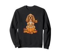 Cocker Spaniel caffè Autunno Ringraziamento Donna Uomo Bambini Felpa