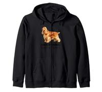 Cocker Spaniel Cane Il Mio Cane ha i Capelli Migliori di Me Felpa con Cappuccio