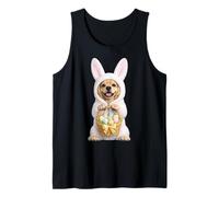 Cocker Spaniel Cane Indossare Pasqua Bunny Divertente Carino Costume Canotta