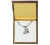 Cocker Spaniel - collana rivestita in argento, in una scatola, Art Dog IT