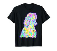 Cocker Spaniel con Cuori Occhiali da Sole Coastal Summer Vibes Maglietta