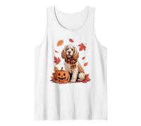 Cocker Spaniel Dog Lover Zucca Autunno Autunno Ringraziamento Canotta
